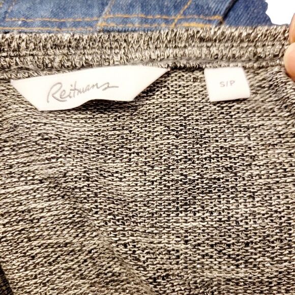 2/$20 Vintage Y2K Reitmans Silver Grey Top Blouse Size: Small - Picture 6 of 6